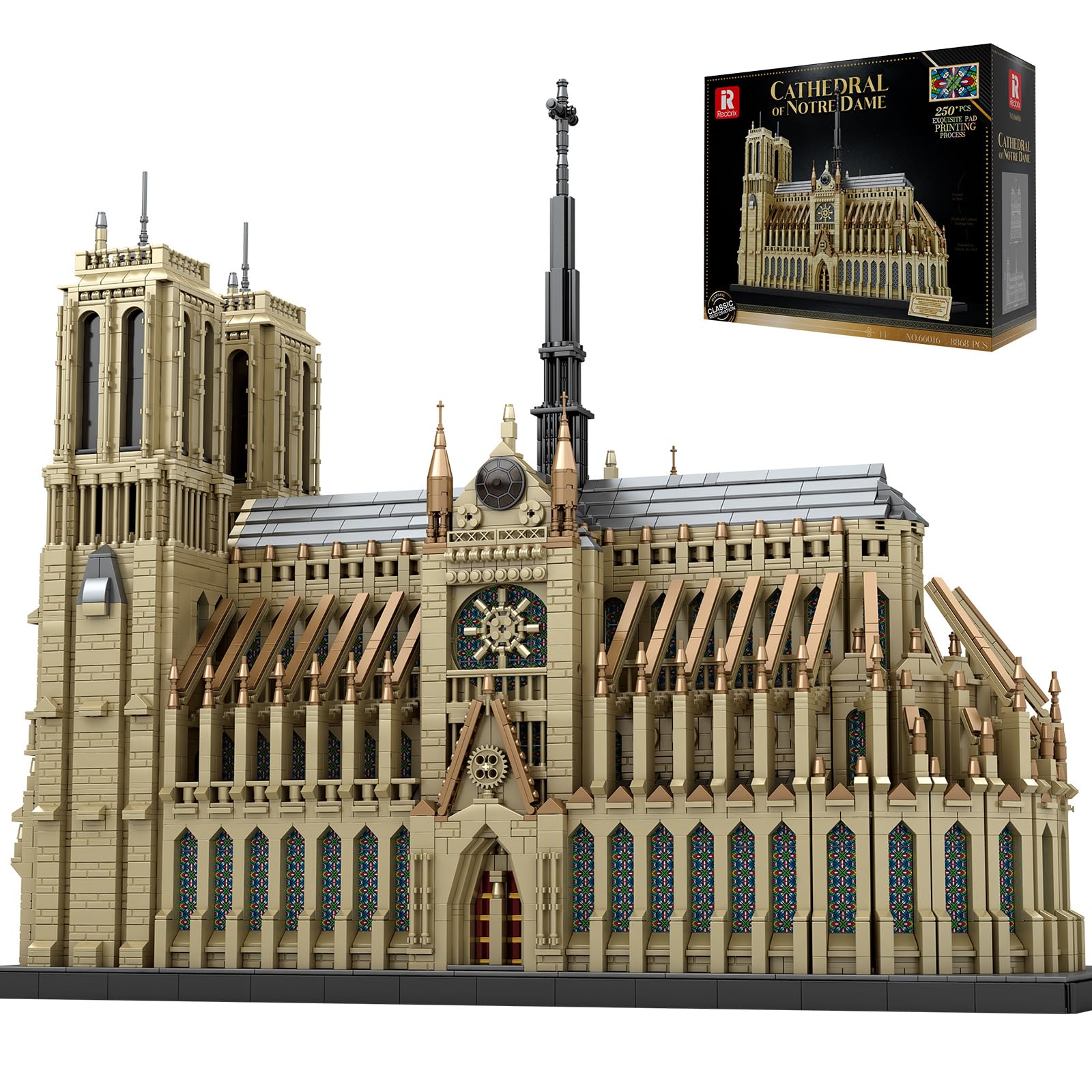 Amazon.com: Reobrix Architecture Notre-Dame de Paris Building Set